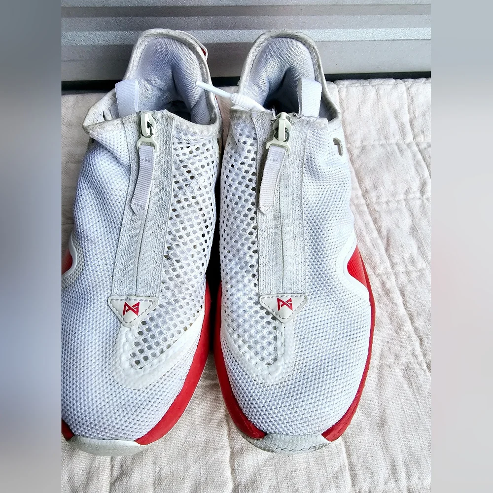 NIKE PG 4 TB PAUL GEORGE TEAM BASKETBALL WHITE RED Men:Sz 7.5 Women:Sz 9 - Picture 6 of 7